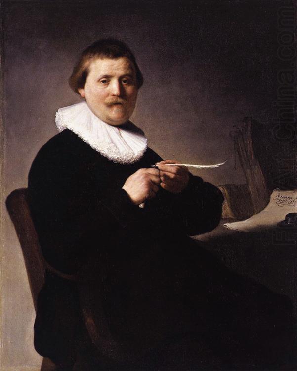 Portrait of a man trimming his quill (mk33), REMBRANDT Harmenszoon van Rijn